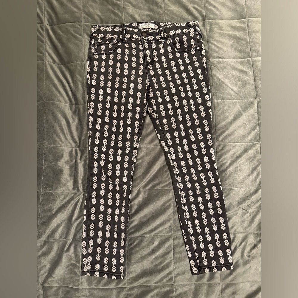 Women’s Free People Size 28 Printed Skinny Jeans
